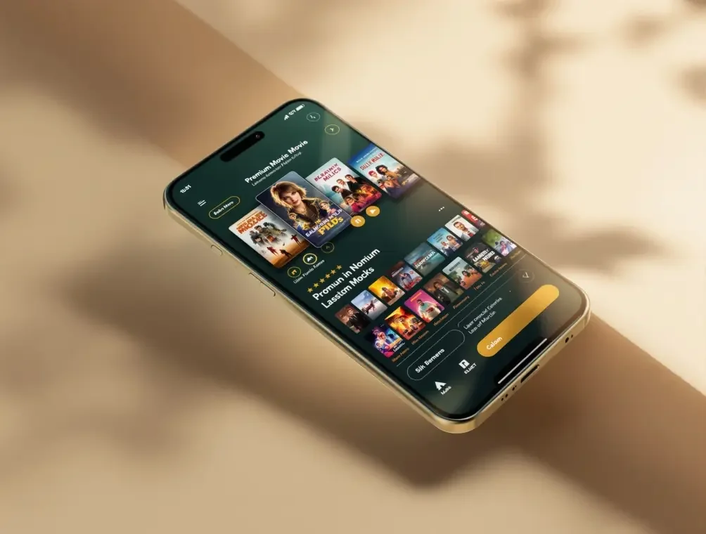 国产影视 APP 界面示意图